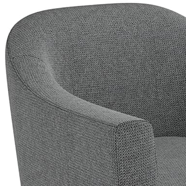 SIMPLIHOME Thorne Accent Chair - 30 inch Wide Upholstered Contemporary Arm Chair in Shadow Grey, for Living Room or Bedroom with Curved Back, Removable Cushion, and Durable Fabric Upholstery - Image 5