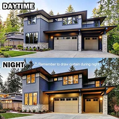 WPCTEV Window Privacy Film One Way Daytime Mirror Tint Treatments UV Heat Control Vinyl Stickers Sun Block Glass Paper Door Covering Reflective (Black Silver,45.6 Inch x 14.4 Feet) - Image 4