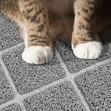 Niubya Premium Cat Litter Mat, 47" Long x 35" Wide, Non-Slip and Waterproof Design, Soft on Paws, Easy to Clean - Image 5
