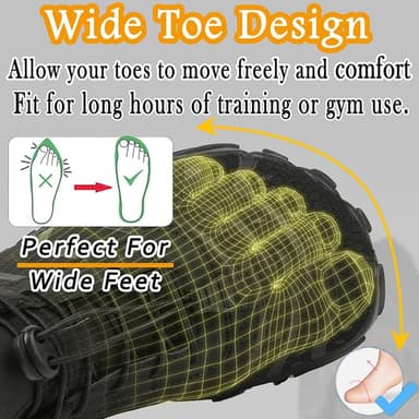 Barefoot Shoes Men Women Minimalist Shoes Zero Drop Workout Cross-Trainer Hiking Water Wide Toe Box Grounded Footwear Weightlifting Walking - Image 4