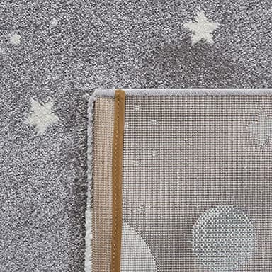 SAFAVIEH Carousel Kids Collection Area Rug - 6'7" x 9', Grey & Lavender, Non-Shedding & Easy Care, Ideal for High Traffic Areas for Boys & Girls in Playroom, Nursery, Bedroom (CRK103F) - Image 7