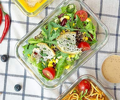 [8-Pack,30 oz]Glass Meal Prep Containers,Glass Food Storage Containers,Airtight Glass lunch Containers with Lids - Microwave, Oven, Freezer and Dishwasher - Image 6
