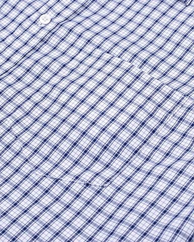 Alimens & Gentle Men's Plaid Button Down Shirts Cotton Long Sleeve Dress Shirts Regular Fit Gingham Shirts - Image 4