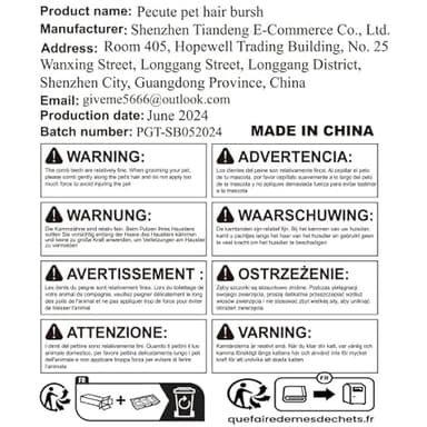 Pecute Self-Cleaning Slicker Brush for Dogs, Cats, Lightweight Dog Brush for Shedding Massaging Grooming, Cat Brush Gently Removes Loose Fur Undercoat for Small Dogs Cats Rabbits of All Hair Types - Image 10