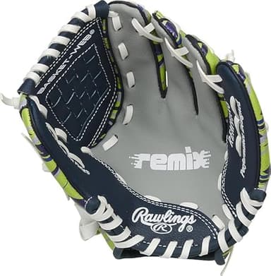 Rawlings | REMIX T-Ball & Youth Baseball Glove | Right Hand Throw | 9" | Green - Image 3