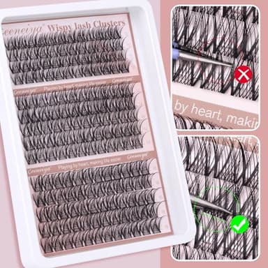 Medium Lash Clusters Short Wispy C Curl Eyelash Clusters 12-16MM Individual Eyelashes Natural Cluster Eyelash Extensions Natural Looking Cluster Lashes by Geeneiya (C Curl,12-14-16) - Image 7