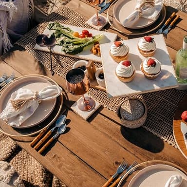 Bamboo Plastic 20 Piece Flatware Set - Image 7