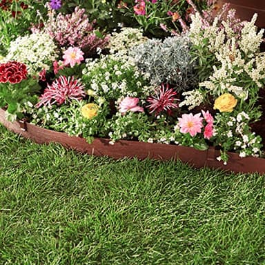Amazon Basics Landscape Edging Coil, pack of 10 Stakes, 5 inch x 40FT, Brown - Image 7