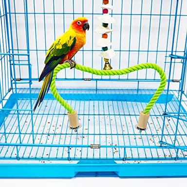 DQITJ 60 Pcs Thicken Large Size Bird Cage Liner Papers Disposable Bird Cage Liners Precut Absorbent Pet Cages Cushion for Bird Parrot (23 inch x 11 inch) - Image 2