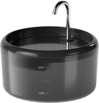 Cat Water Fountain for Cats Indoor: 80oz/2.4L Cat Fountains for Drinking - Quiet Pet Watering Bowls for Cats Inside - Black Kitten Waterer Supplies - for Small and Medium Animals - Image 2