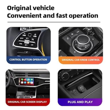 Wireless Carplay Adapter for Apple, 2025 Mini Stable Wireless carplay Adapter Smallest Fast Convert Factory Wired to Wireless CarPlay Dongle Cars for iOS for auto 2 in 1 - Image 3