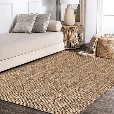 JONATHAN Y Pata Hand Woven Chunky Jute Natural Indoor Area Rug, 8x10, Bohemian, Rustic, Cottage, Easy-Cleaning for Living Room, Bedroom, Kitchen, Non-Shedding (NRF102A-8) - Image 6