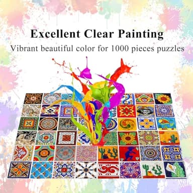 HUADADA Jigsaw Puzzles for Adults 1000 Pieces, Mystical Carpet Interlock Perfectly Letter on Back No Dust, Home Decor Birthday Party Gift Toy for Men Women Elders Seniors (27.5"x19.6"), 1:1 Poster - Image 5