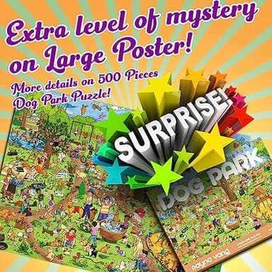 Antelope - 1000 Piece Puzzle for Adults, Dog Park Jigsaw Puzzles 1000 Pieces - 1000 Pieces High Resolution, Matte Finish, Smooth Edging, No Dust Leisure Animal Puzzle - Image 3