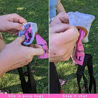 Dog Poop Bag Dispenser with One Free Roll of Biodegradable Compostable Dog Poop Bags - Eco-friendly, Waterproof, & Durable - Bag Doggie Waste Conveniently and Discretely, On the Go - Image 2