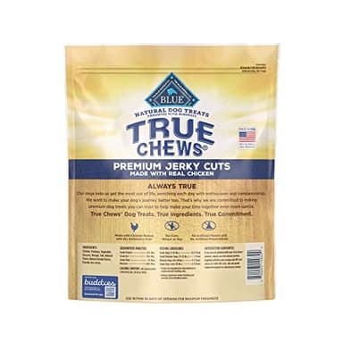 Blue Buffalo True Chews Premium Jerky Cuts Dog Treats, Made in the USA with Natural Ingredients, Chicken, 32-oz Bag - Image 2