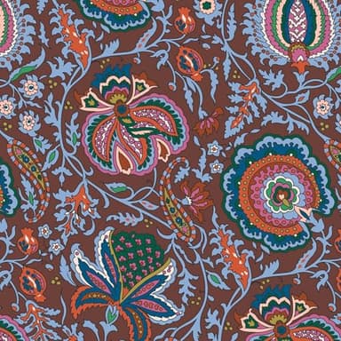 Vera Bradley Women's Premium Cotton Foxbury Crossbody Bag, Marrakesh Cinnamon, One Size - Image 8