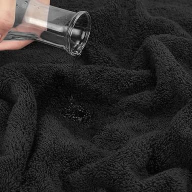 Cotton Paradise 100% Cotton 40x80 Oversized Bath Sheet, Extra Large Turkish Bath Towels for Bathroom, Black Bathsheet - Image 7