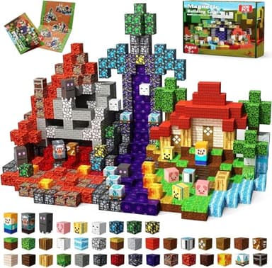Magneverse 200 PCS 0.8in Magnetic Blocks - Magnet Toys for Kids, Magnetic Building Blocks Cubes, Stacking Magnets, School STEM Toys Birthday Gifts for Boys and Girls Age 3+ Years Old (Theme: Portal) - Image 1