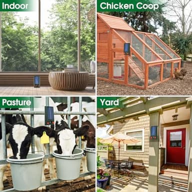 2 Pack Solar Ultrasonic Animal Repeller, Deer Repellent Devices Drive Away Foxes, Waterproof Flashing Lights Hanging Ultrasonic Deterrent for Wolves, Raccoons, Squirrel, Rats, Dog, Shunk - Image 6