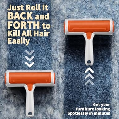 Pet Hair Remover for Couch - Reusable Lint Roller - Essential Pet Supplies Dog Products Pet Products, Dog Hair Remover for Couch, Cat and Dog Hair Remover for Car - Image 4