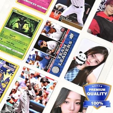 42 Pack 9 Pocket Double Side Card Sleeves Binder Sheets, Holds 756 Cards, Trading Card Binder Sleeves for 3 Ring Binder, Card Sleeve Pages for Baseball, Football, Business, TCG, Kpop Cards - Image 7