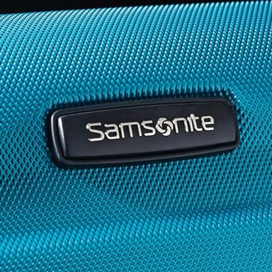 Samsonite Omni PC Hardside Expandable Luggage with Spinner Wheels, Caribbean Blue, Checked-Medium 24-Inch - Image 8