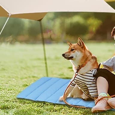 Heeyoo Outdoor Pet Bed, Water-Resistant Camping Mat, Machine-Washable Travel Bed, Foldable for Small to Large Dogs and Cats - Image 6