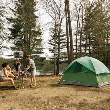 Coleman Sundome 6-Person Tent with Rainfly, Weatherproof Tent Sets Up in 10 Mins - Image 3