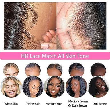 10A Straight Bundles with Closure 10 12 14 with 10 Inch 100% Unprocessed Brazilian Virgin Human Hair Weave 3 Bundles with 4x4 HD Lace Closure - Image 5