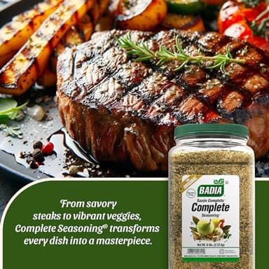 Badia Complete Seasoning, 96 oz - All-Purpose Spice Blend of Garlic, Onion, Salt, Pepper, Herbs & Spices - Savory Signature Blend - Image 3