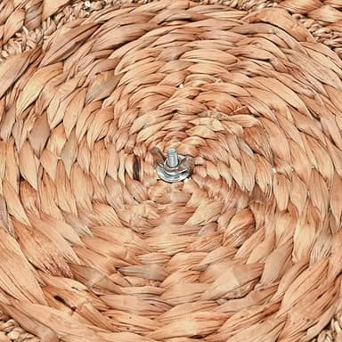 happimess SAT1000A Bhola 18" Hourglass Handwoven Hyacinth Storage Accent Table with Lid for Storage and Decoration in Bedroom, Living Room, Kitchen, Dining Room, Entryway, Guestroom, Natural - Image 6