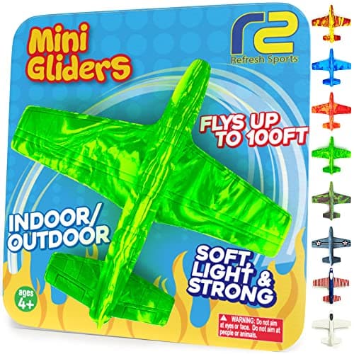 Foam Airplanes - Stocking Stuffers for Kids All Ages 4 5 6 7 8 9 + Year Old - Best Toy Gift - Boy Toys Stocking Stuffer Gifts - Air Plane Gift Idea - Easter Basket Gifts for Boys & Girls Party Favors - Image 1