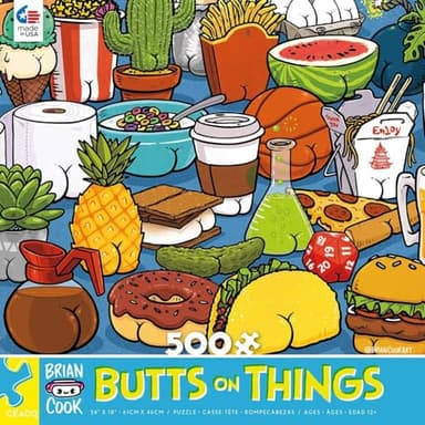 Ceaco - Brian Cook - Butts on Things - 500 Piece Jigsaw Puzzle - Image 3