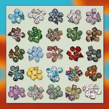 1985 Games Mystery Dice, DND Dice Set of 7 Polyhedral Dice, Wide Range of Patterns, Gaming Dice, Suitable for Role Playing, Table Games (Mystery Pack of 1) - Image 3