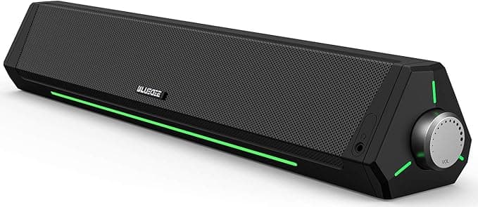 BLUEDEE Computer Speakers for Desktop PC, Computer Sound bar, HiFi Stereo Speakers for Computer Desktop, Bluetooth 5.0 and 3.5mm Aux-in PC Soundbar, USB/USB C Powered Gaming Speakers for pc, Laptop - Image 1
