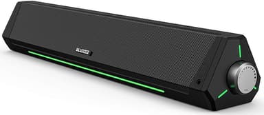BLUEDEE Computer Speakers for Desktop PC, Computer Sound bar, HiFi Stereo Speakers for Computer Desktop, Bluetooth 5.0 and 3.5mm Aux-in PC Soundbar, USB/USB C Powered Gaming Speakers for pc, Laptop - Image 1