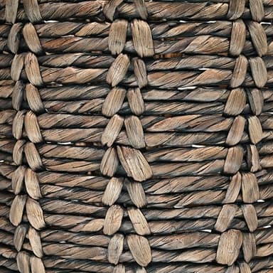 happimess BSK1003B Laurel 19.49" Bohemian Handwoven Abaca Hamper Basket with Handles, Brown for Storage and Decoration in Bathroom, Bedroom, Living Room - Image 5