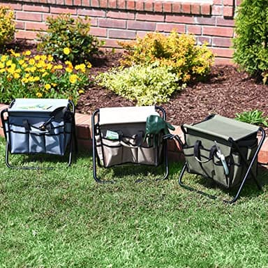 Household Essentials Household Essentials Collapsible Utility Stool, Gray - Image 4