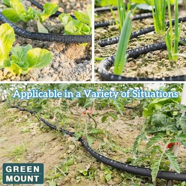 GREEN MOUNT Garden Soaker Hose 1/2" x 75 ft Drip Hoses Heavy Duty Save Water For Vegetable - Image 5