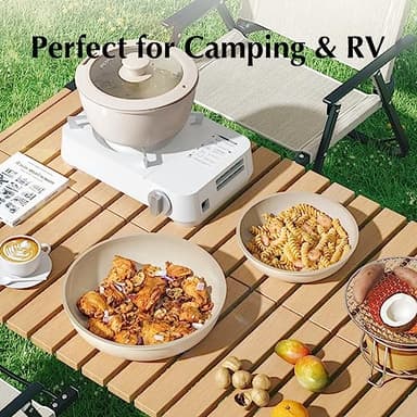 Redchef Ceramic Pots and Pans Set, Nonstick Kitchen Cookware Set with Detachable Handle, Non Toxic Cookware Set 16pcs, PFAS PFOA & PTFE Free, RV Ceramic Cookware for Camping, Dishwasher/Oven Safe - Image 5