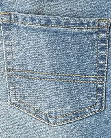 The Children's Place boys Stretch Straight Leg Jeans, Aged Indigo/Denim/Dark Rinse Wash 3 Pack, 14 US - Image 6