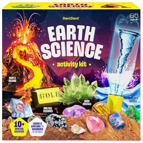 Dan&Darci Earth Science Kit for Kids - Kits for Kids Age 8-12, 8 9 10 Year Old Boy Birthday Gift - Gifts Boys & Girls - Volcano Experiments - STEM Toys Ages 8-10 - Image 1