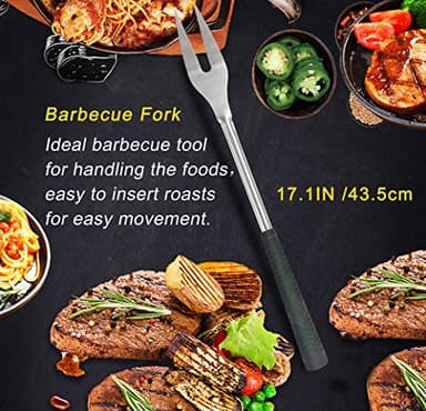 POLIGO 7PCS Golf-Club Style BBQ Tools Set Grilling Tools with Rubber Handle - Stainless Steel Grill Accessories for Outdoor Grill Set Premium Grill Utensils Set Christmas Birthday Gifts for Men Dad - Image 5
