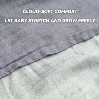 Muslin Swaddle Blankets, 3 Pack Nursery Wrap Receiving Blankets for Baby Boys and Girls, Soft Breathable Gift for Newborn - Image 3