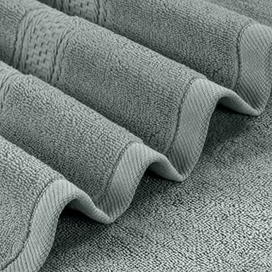 Utopia Towels 4 Pack Premium Bath Towels Set, 27 by 54 Inches, 100% Ring Spun Cotton 600GSM, Lightweight and Highly Absorbent Quick Drying Towels, Perfect for Daily Use, Cool Grey - Image 6