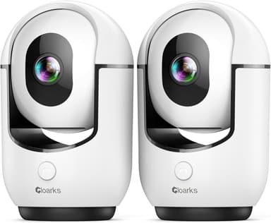 2K Pan/Tilt Security Camera, WiFi Indoor Camera for Home Security with AI Motion Detection, Baby/Pet Camera with Phone App, Color Night Vision, 2-Way Audio, 24/7, Siren, TF/Cloud Storage - 2 Pack - Image 2