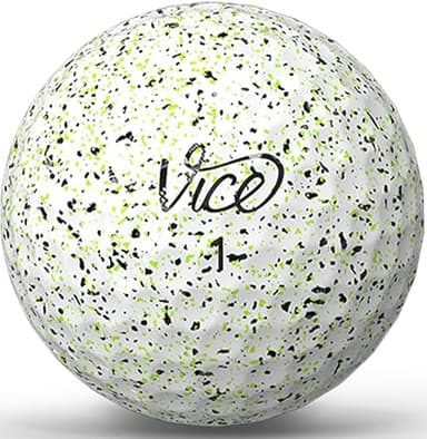 Vice Pro Plus Drip Version Golf Balls (Drip Lime/Black) - Image 2