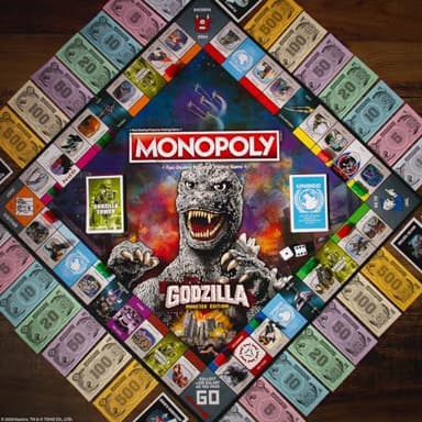 Monopoly: Godzilla | Based on Classic Monster Movie Franchise Godzilla | Collectible Monopoly Game Featuring Familiar Locations and Iconic Kaiju Monsters - Image 2