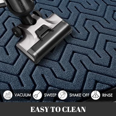Yimobra 72x24 Indoor Outdoor Runner Rug, Heavy-Duty Waterproof Entrance Mat for High Traffic Areas, Commercial Grade Welcome Door Mat, Easy Clean, Blue - Image 5